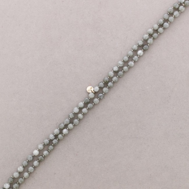 LONG FACETED STONE NECKLACE 1.2M*8MM