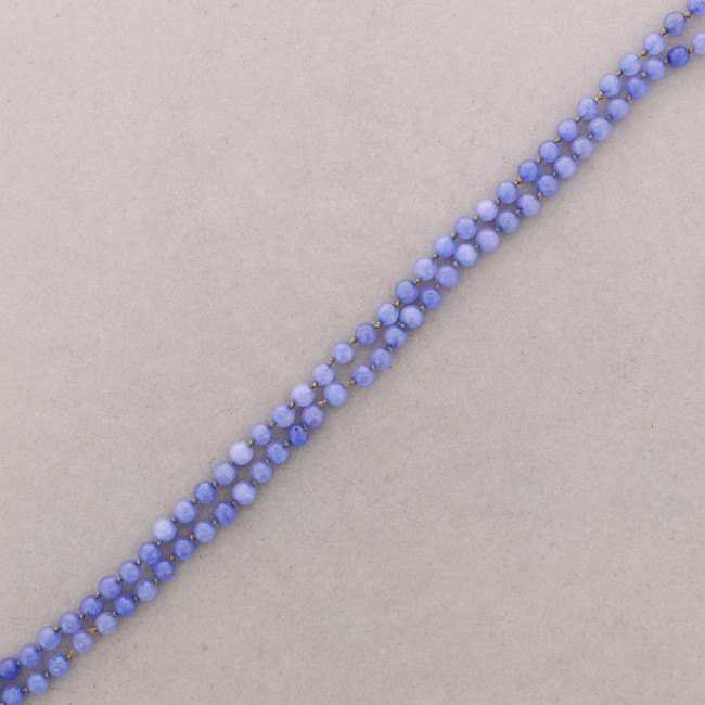 LONG FACETED STONE NECKLACE 1.2M*8MM
