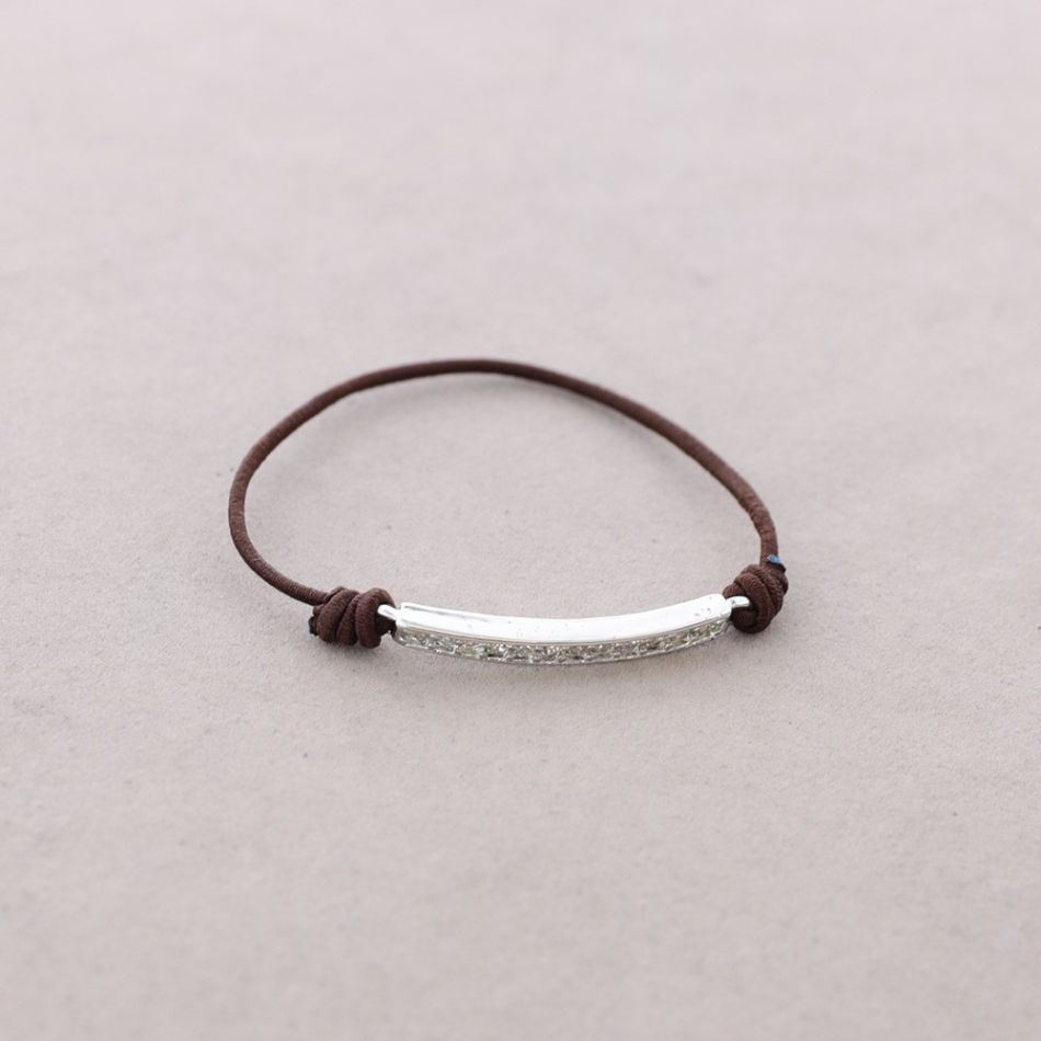 PULSERA GOMA METAL CRISTALES