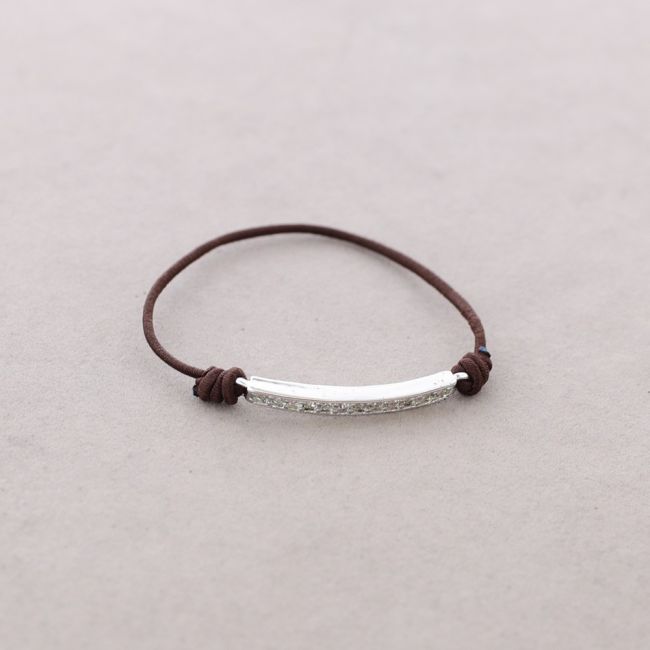 PULSERA GOMA METAL CRISTALES