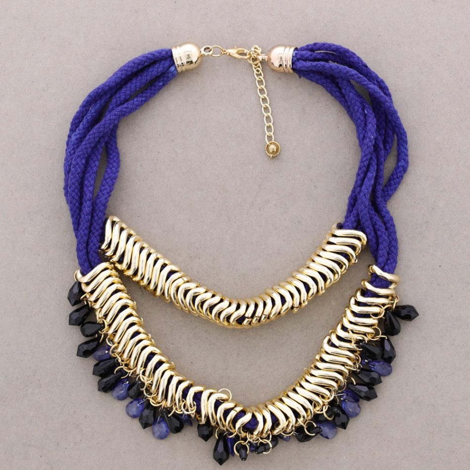 DOUBLE BEAD PENDANT CHOKER