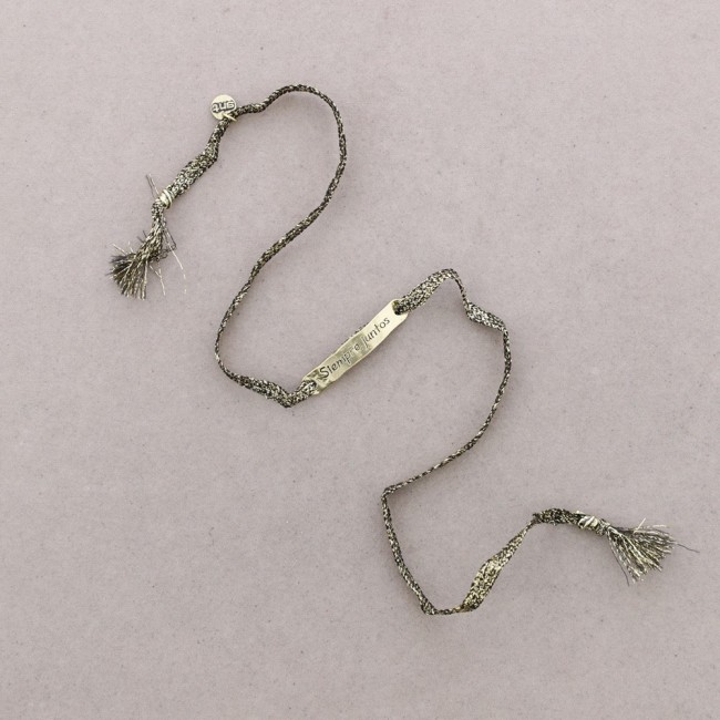 PULSERA CORDÓN CHAPA MENSAJE