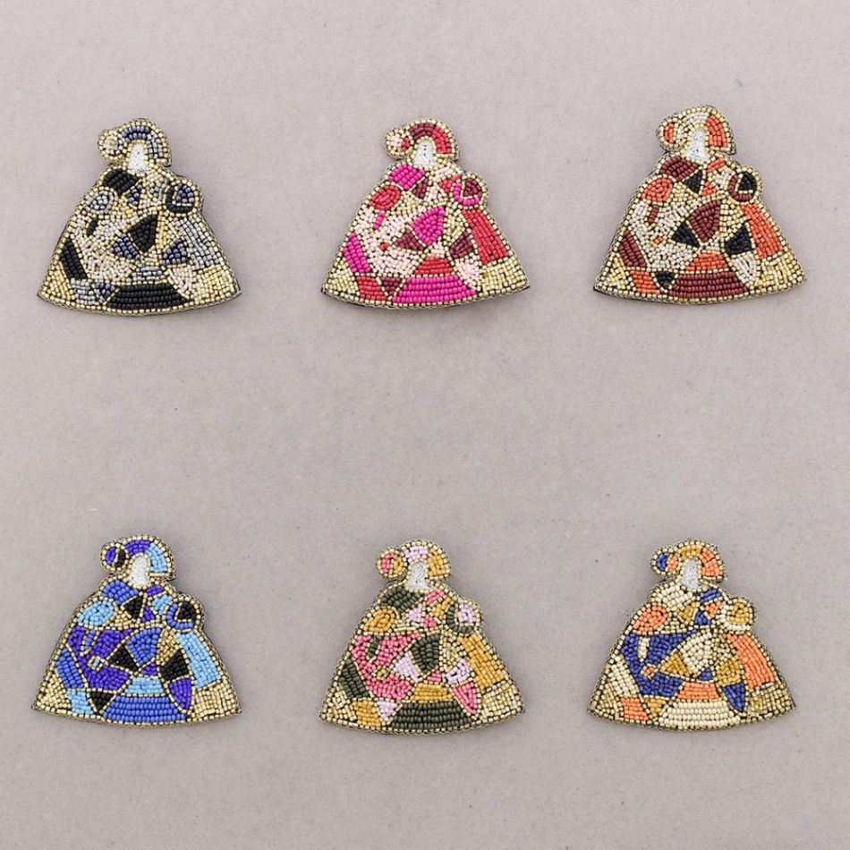 BROCHE MENINA LENTEJUELAS