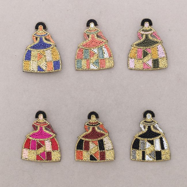 BROCHE MENINA LENTEJUELAS