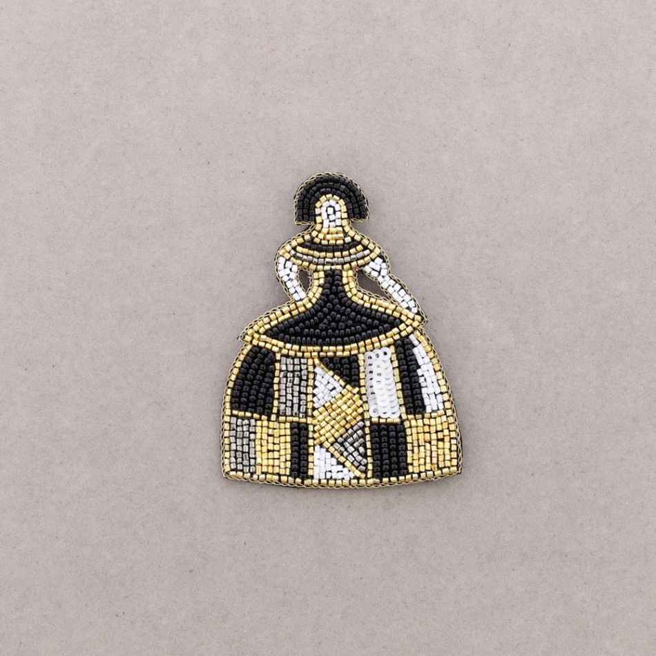 BROCHE MENINA LENTEJUELAS