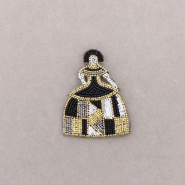 BROCHE MENINA LENTEJUELAS