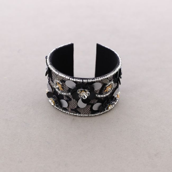 PULSERA ÉTNICA AJUSTABLE LENTEJUELAS ABALORIOS
