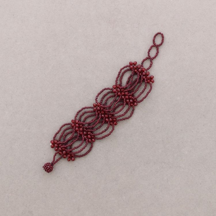 PULSERA ABALORIOS CRISTALES FACETADOS