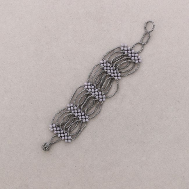 FACETED CRYSTAL BEAD BRACELET