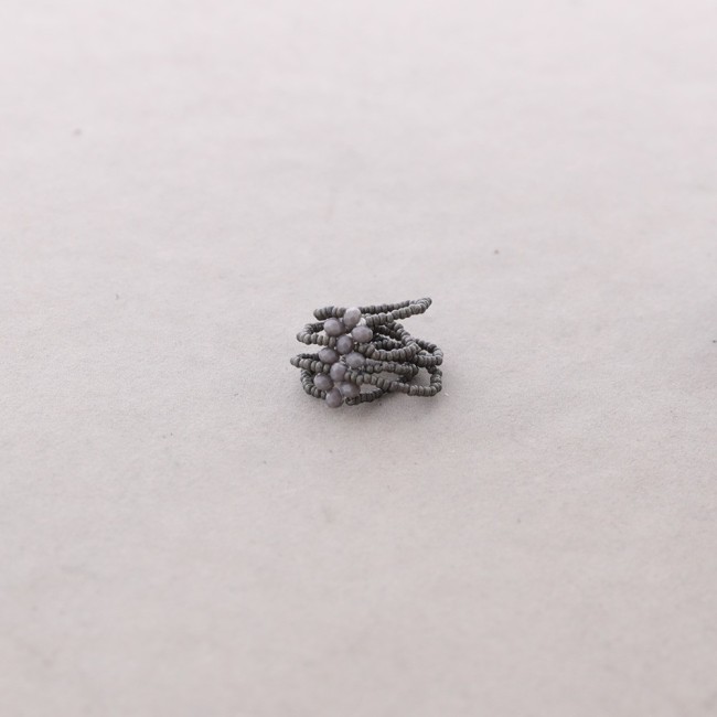 FACETED CRYSTAL BEAD RING