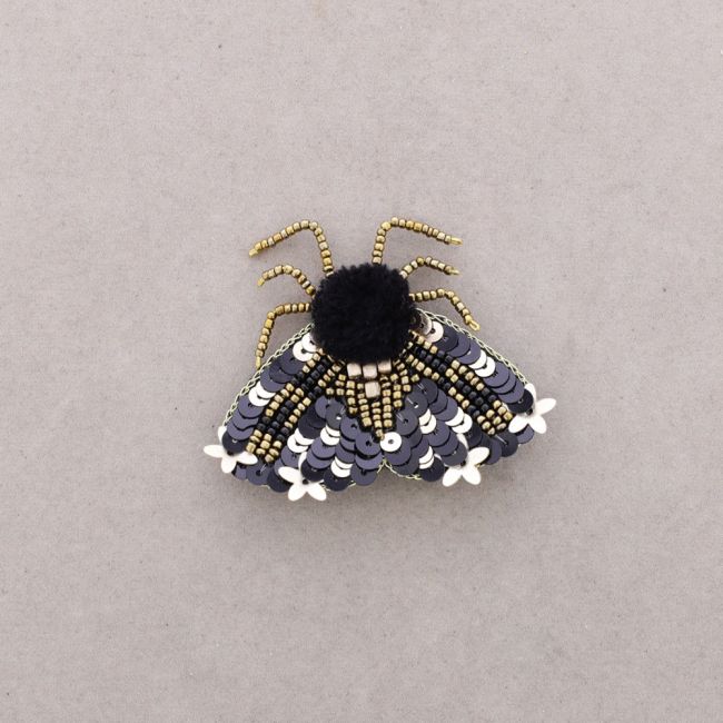 BROCHE INSECTO LENTEJUELAS POMPÓN