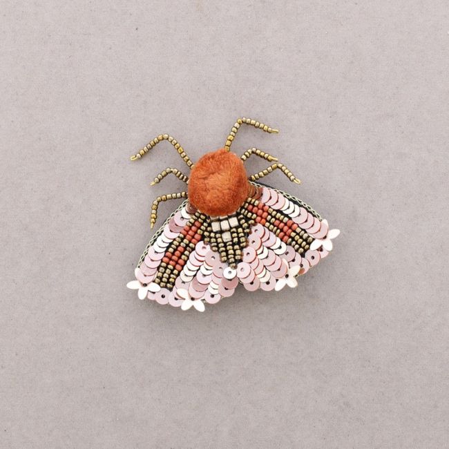 BROCHE INSECTO LENTEJUELAS POMPÓN