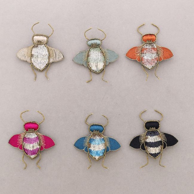 BROCHE INSECTO LENTEJUELAS