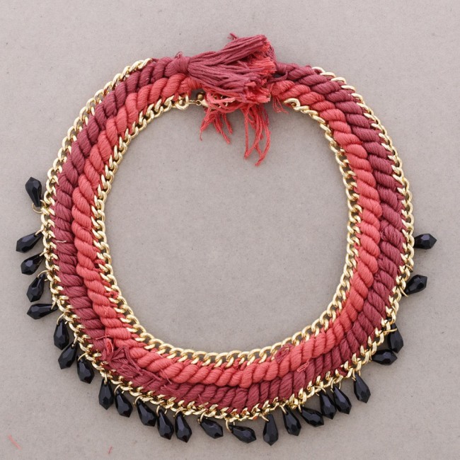 GARGANTILLA TRENZAS COLORES COLGANTES
