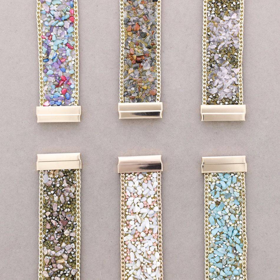 PULSERA IMÁN PIEDRECITAS