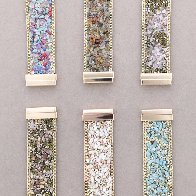 PULSERA IMÁN PIEDRECITAS
