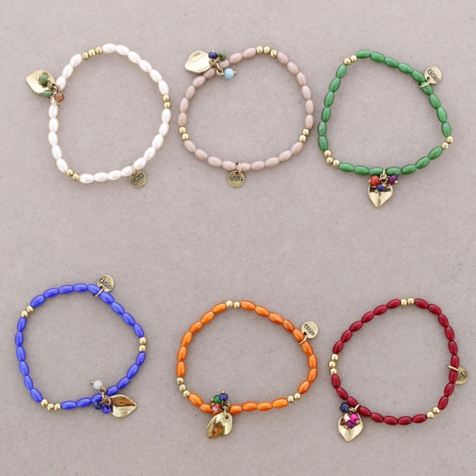 METAL BEADS PEARL BRACELET