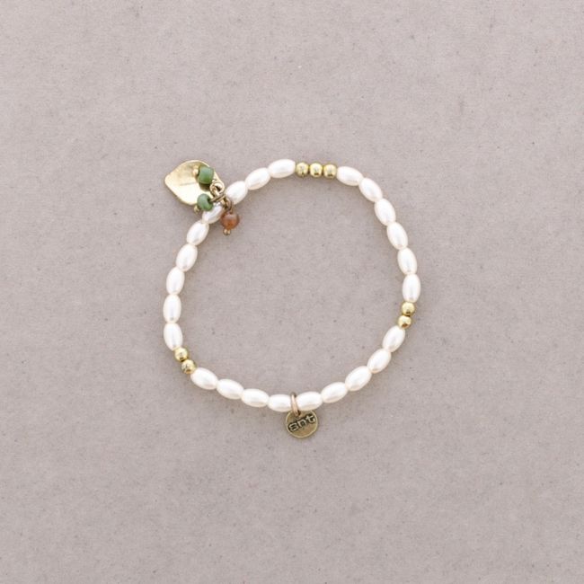 METAL BEADS PEARL BRACELET