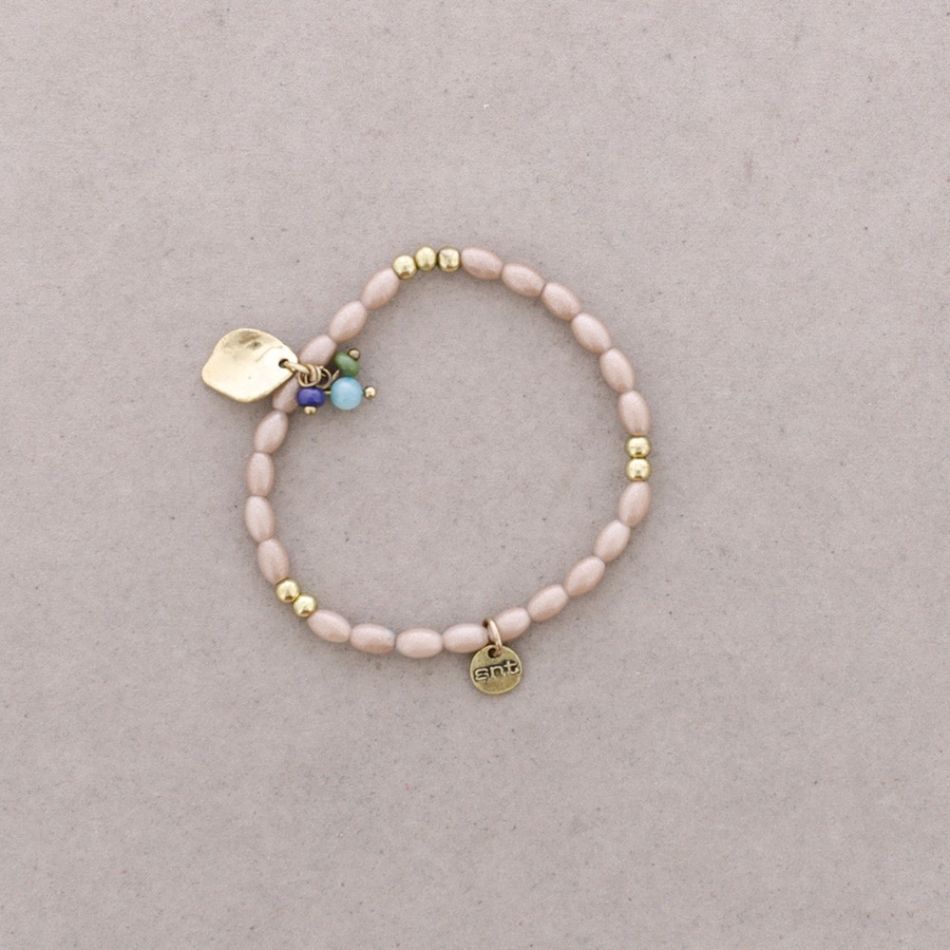METAL BEADS PEARL BRACELET