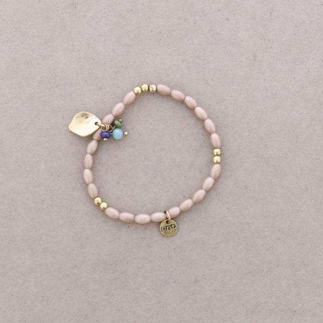 METAL BEADS PEARL BRACELET