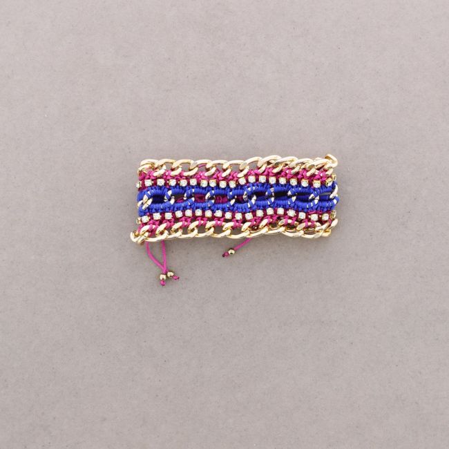 BRAIDED THREAD CHAIN BRACELET
