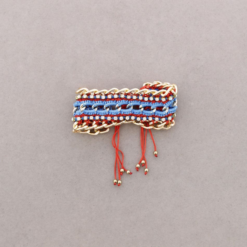 BRAIDED THREAD CHAIN BRACELET