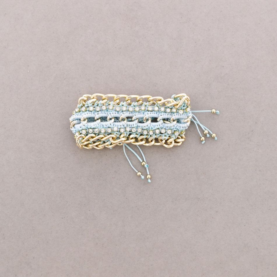 BRAIDED THREAD CHAIN BRACELET