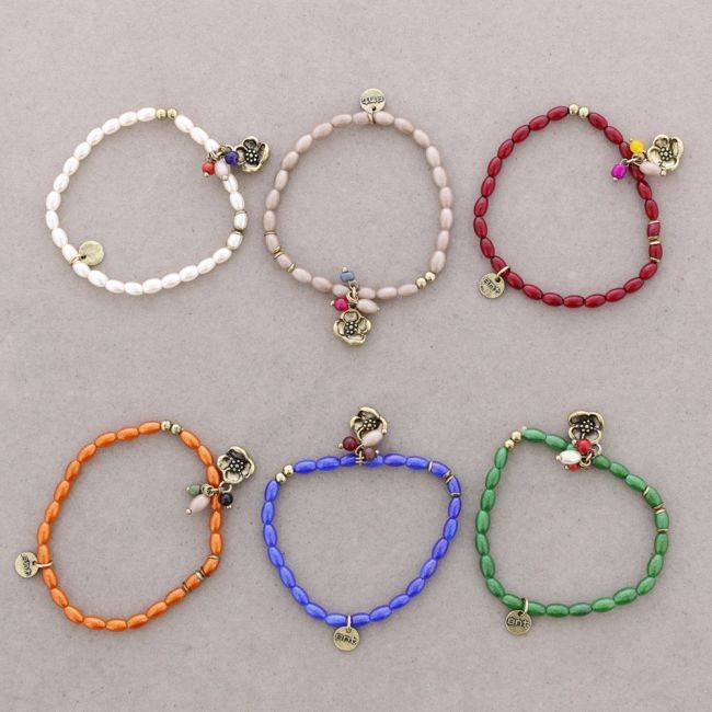 METAL PEARL BEADS BRACELET