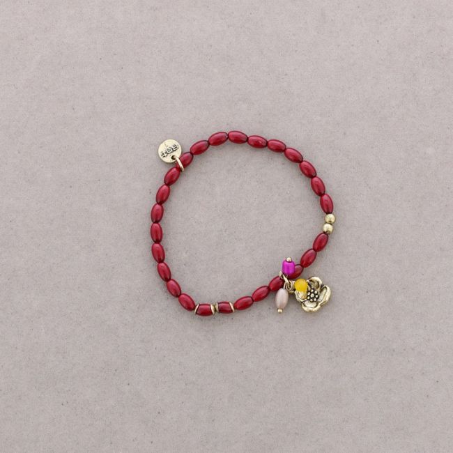 PULSERA CUENTAS METAL PERLAS