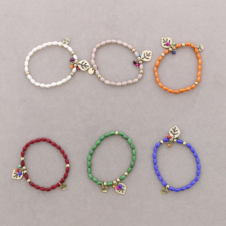 METAL PEARL BEADS BRACELET