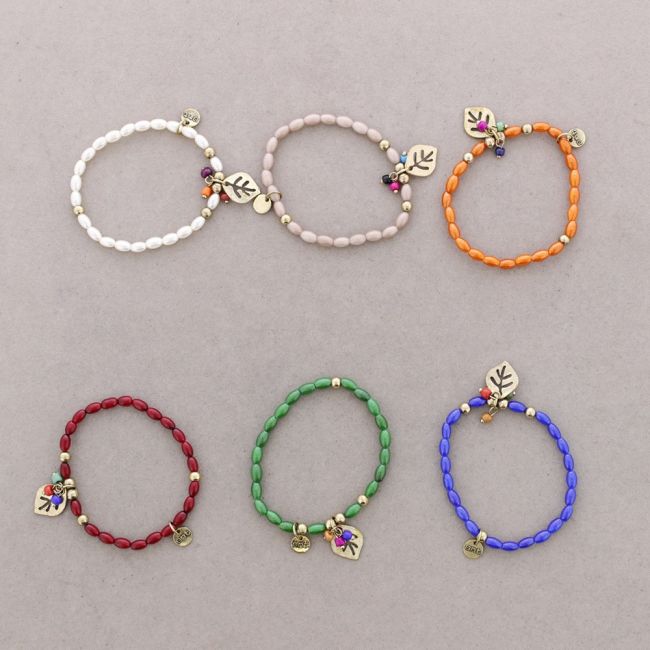METAL PEARL BEADS BRACELET