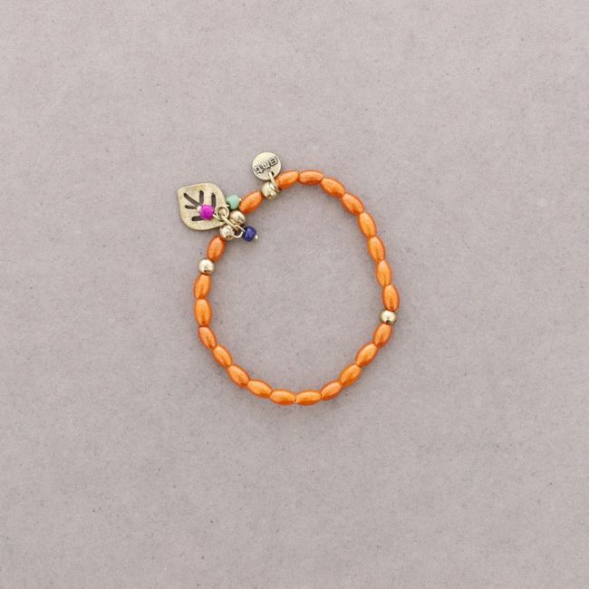 PULSERA CUENTAS METAL PERLAS