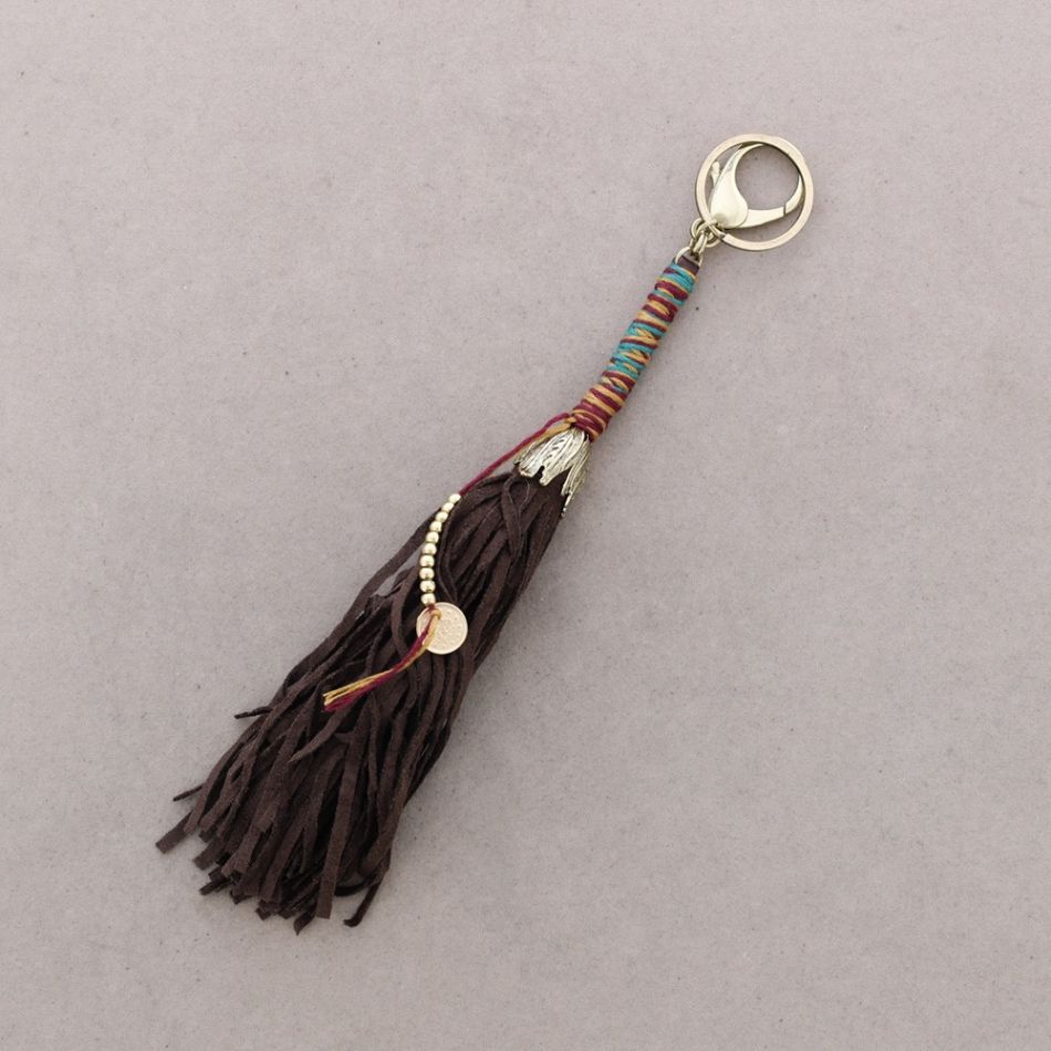 BEADS FRINGE KEYCHAIN