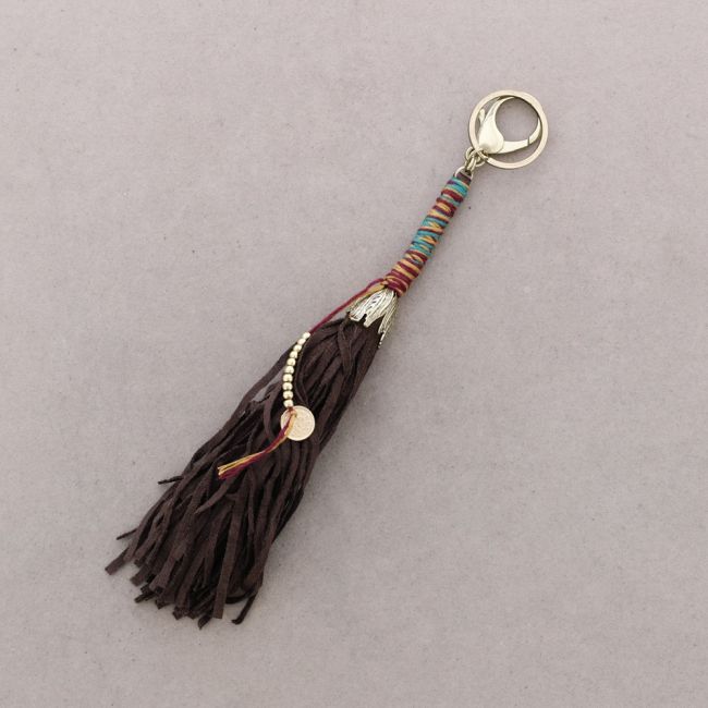 BEADS FRINGE KEYCHAIN