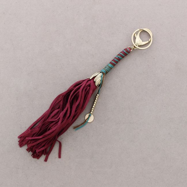BEADS FRINGE KEYCHAIN