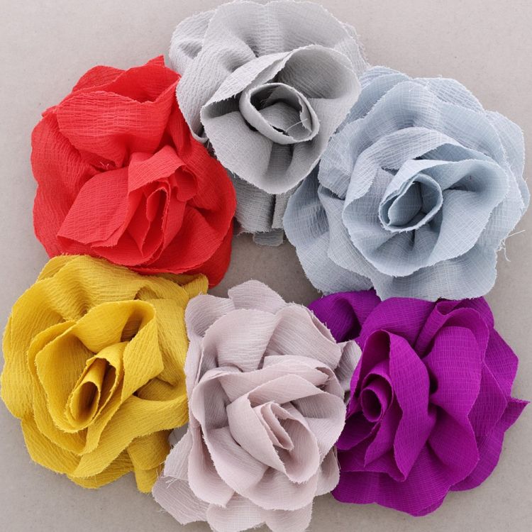 FABRIC FLOWER BROOCH 2