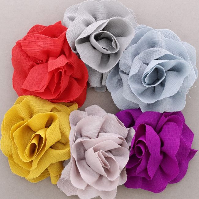 BROCHE FLOR TELA