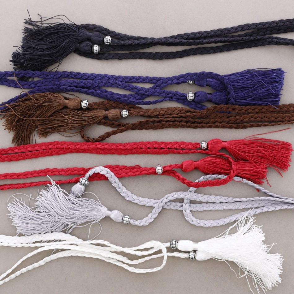 LONG BRAIDED FRINGE NECKLACE