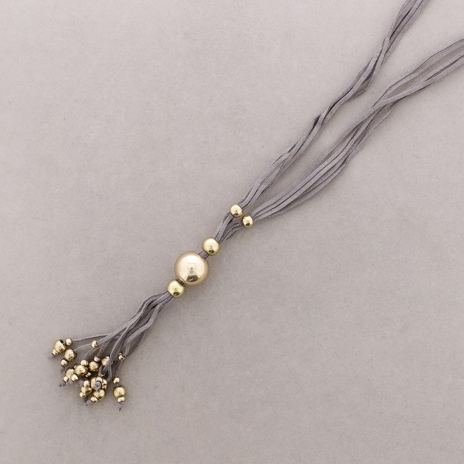 COLLAR LARGO ANTELINA CUENTAS METAL