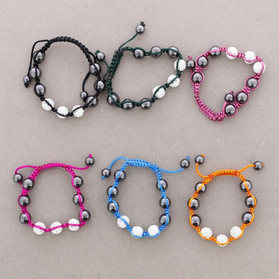 PULSERA BOLAS CRISTALES