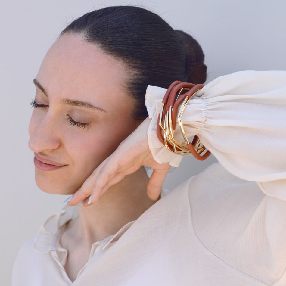 PULSERA MULTI CUADRADO CAUCHO