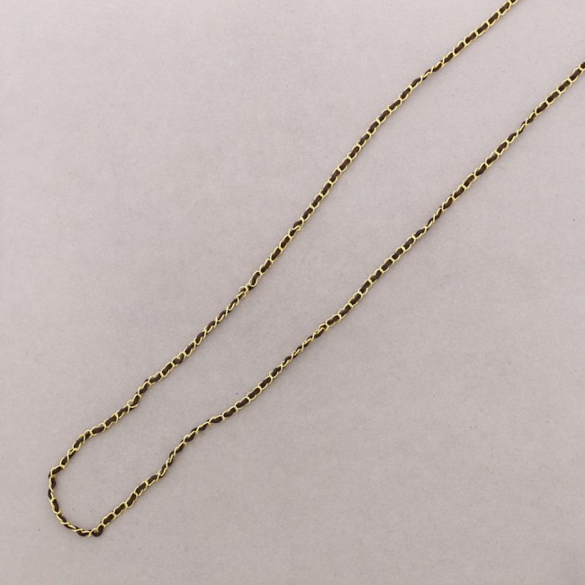 LONG SUEDE CHAIN NECKLACE