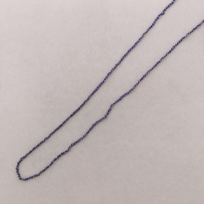 LONG SUEDE CHAIN NECKLACE