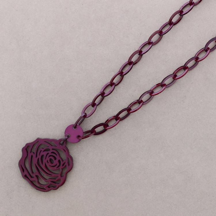LONG PENDANT NECKLACE RESIN