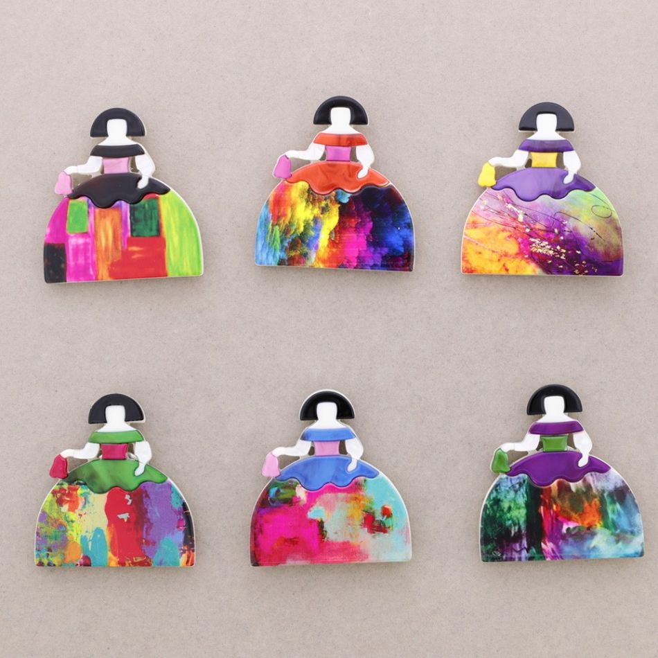MENINA RESIN MAGNETIC BROOCH