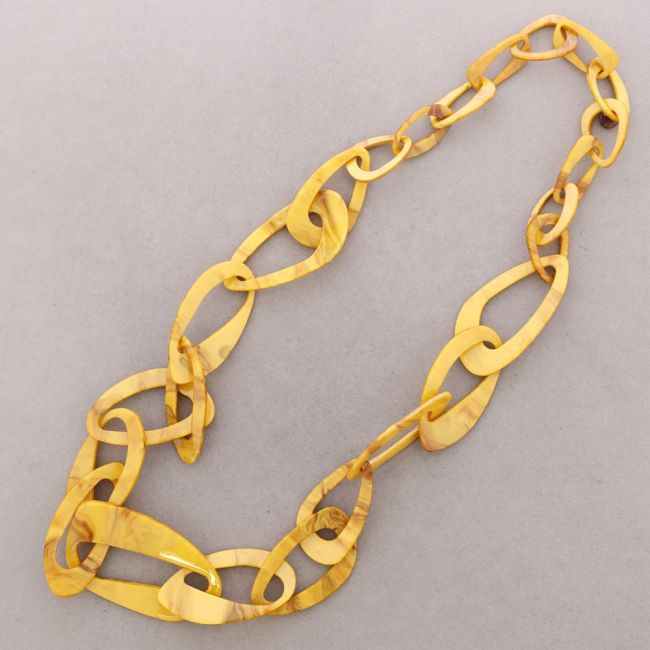 COLLAR LARGO ESLABONES RESINA