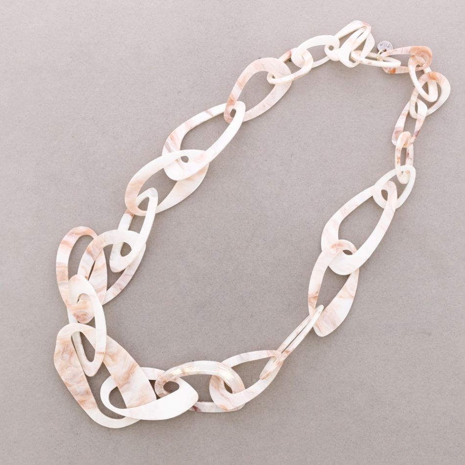 LONG RESIN LINK NECKLACE