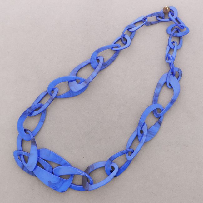 COLLAR LARGO ESLABONES RESINA