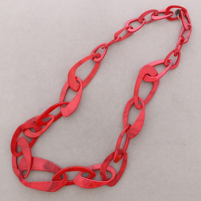 COLLAR LARGO ESLABONES RESINA