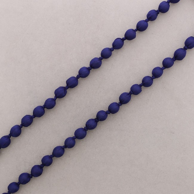 COLLAR LARGO BOLAS FORRADAS TELA 120CM